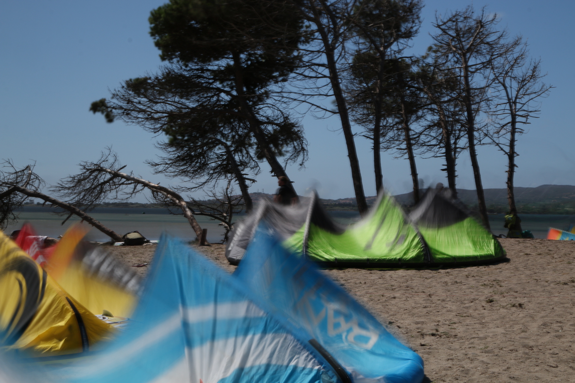 Kite-Strand von Punta Trettu Sardinien, das Kite-Paradies mit Flachwasser auf Sardinien