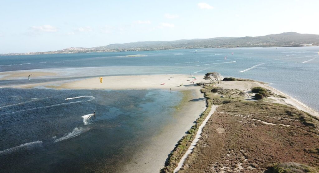 Punta Trett uKite Beach, the perfect Kite Spot in Sardinia