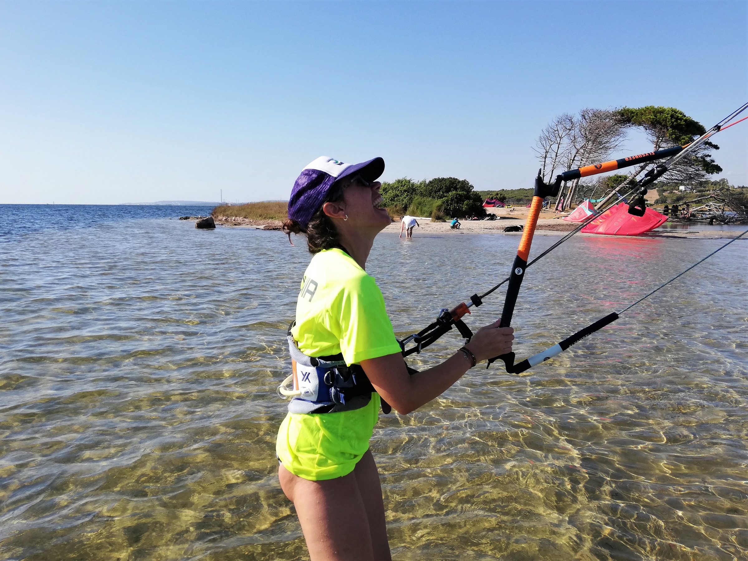 Kite Lessons in Punta Trettu Sardinia